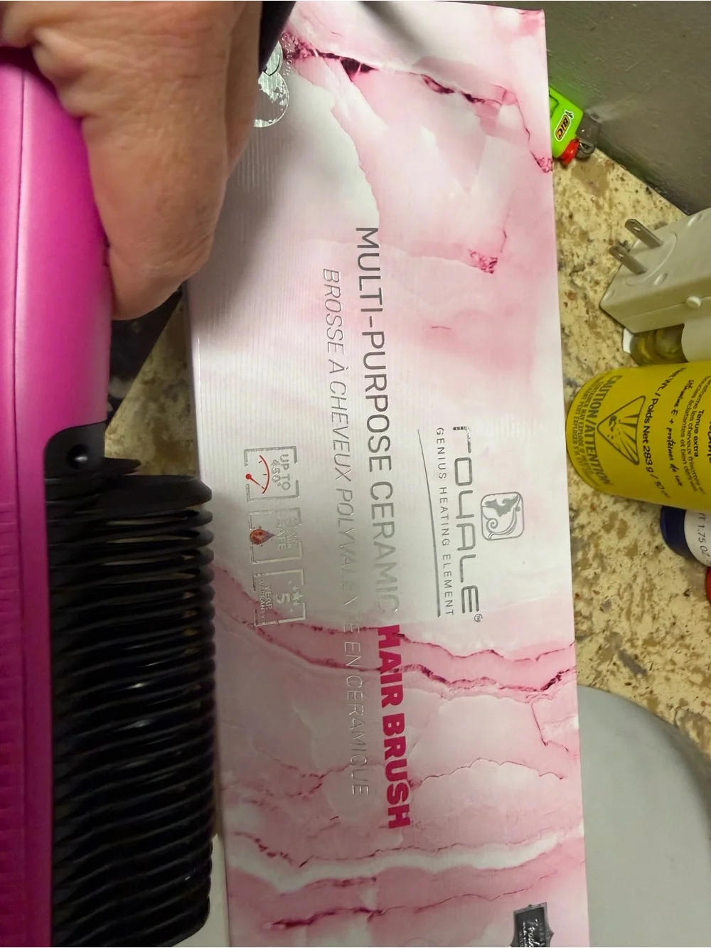 Pink Multi-Purpose Ceramic Hair Brush for Kids